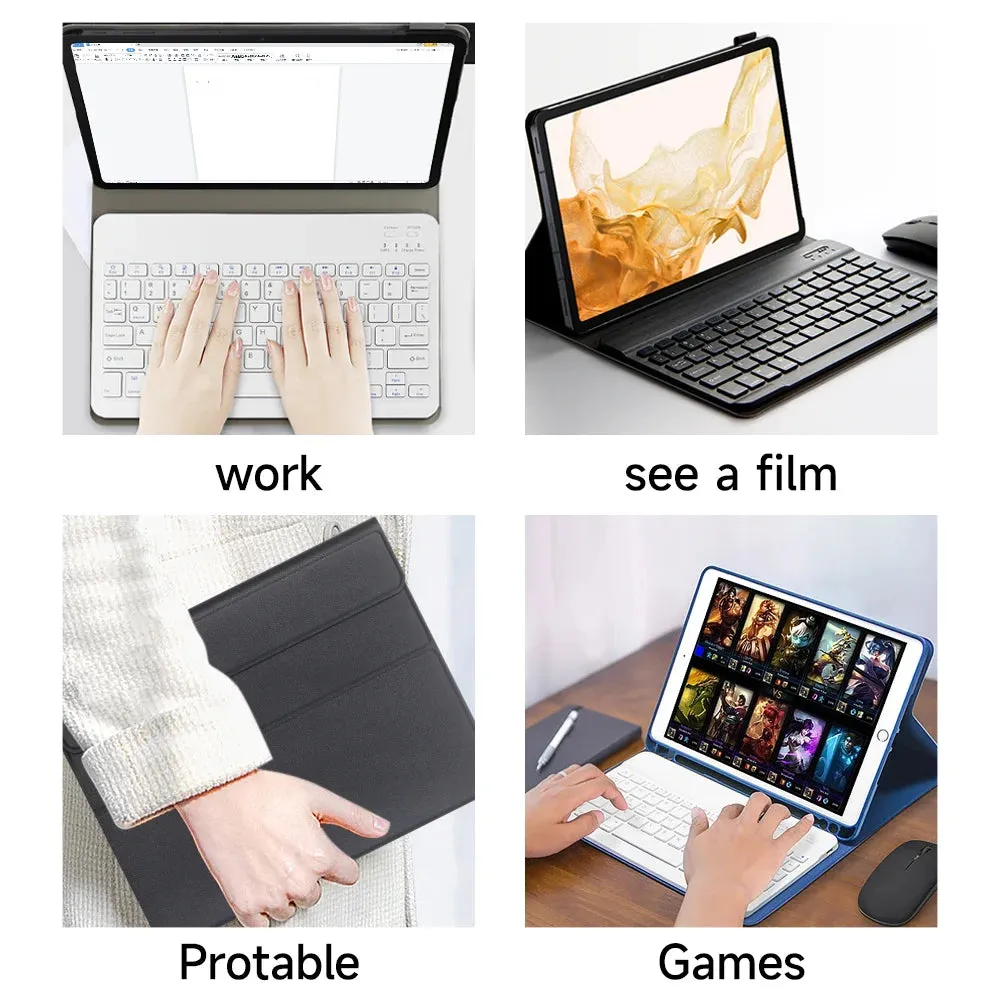 10.4 Tablet Case With Keyboard For Samsung Galaxy Tab A8 10.5 S6 S7 S8