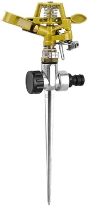 1/2"Male Thread Zinc Alloy 360°Rotating Lawn Rocker Rotating shower With Pin Garden Farm Irrigation Watering tool,1pcs,28 * 12cm