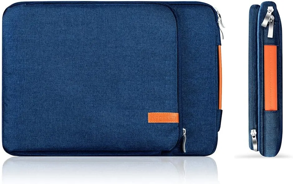 16 15.6 15 Inch Laptop Sleeve Waterproof Shockproof Case Notebook Bag Compatible with MacBook Pro 16 15/ Dell XPS 15/ Surface Laptop 15/ Chromebook Dell HP Lenovo Acer Asus Samsung - Blue