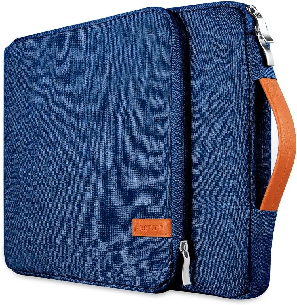 16 15.6 15 Inch Laptop Sleeve Waterproof Shockproof Case Notebook Bag Compatible with MacBook Pro 16 15/ Dell XPS 15/ Surface Laptop 15/ Chromebook Dell HP Lenovo Acer Asus Samsung - Blue