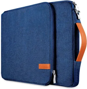 16 15.6 15 Inch Laptop Sleeve Waterproof Shockproof Case Notebook Bag Compatible with MacBook Pro 16 15/ Dell XPS 15/ Surface Laptop 15/ Chromebook Dell HP Lenovo Acer Asus Samsung - Blue