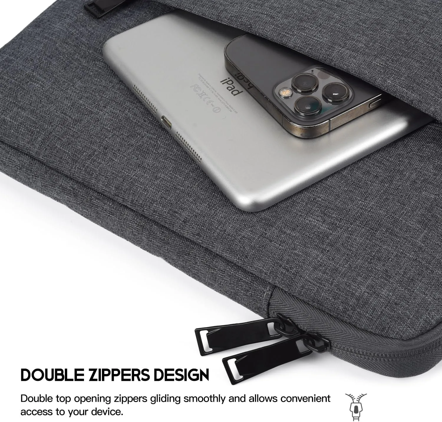 17 inch Laptop Case Computer Sleeve for HP Envy 17/Pavilion 17/Omen 17, Acer Predator 17/Aspire 17, Dell Inspiron 17, Lenovo Ideapad 17, Water-Resistant Shockproof 17.3 inch Laptop Carrying Bag