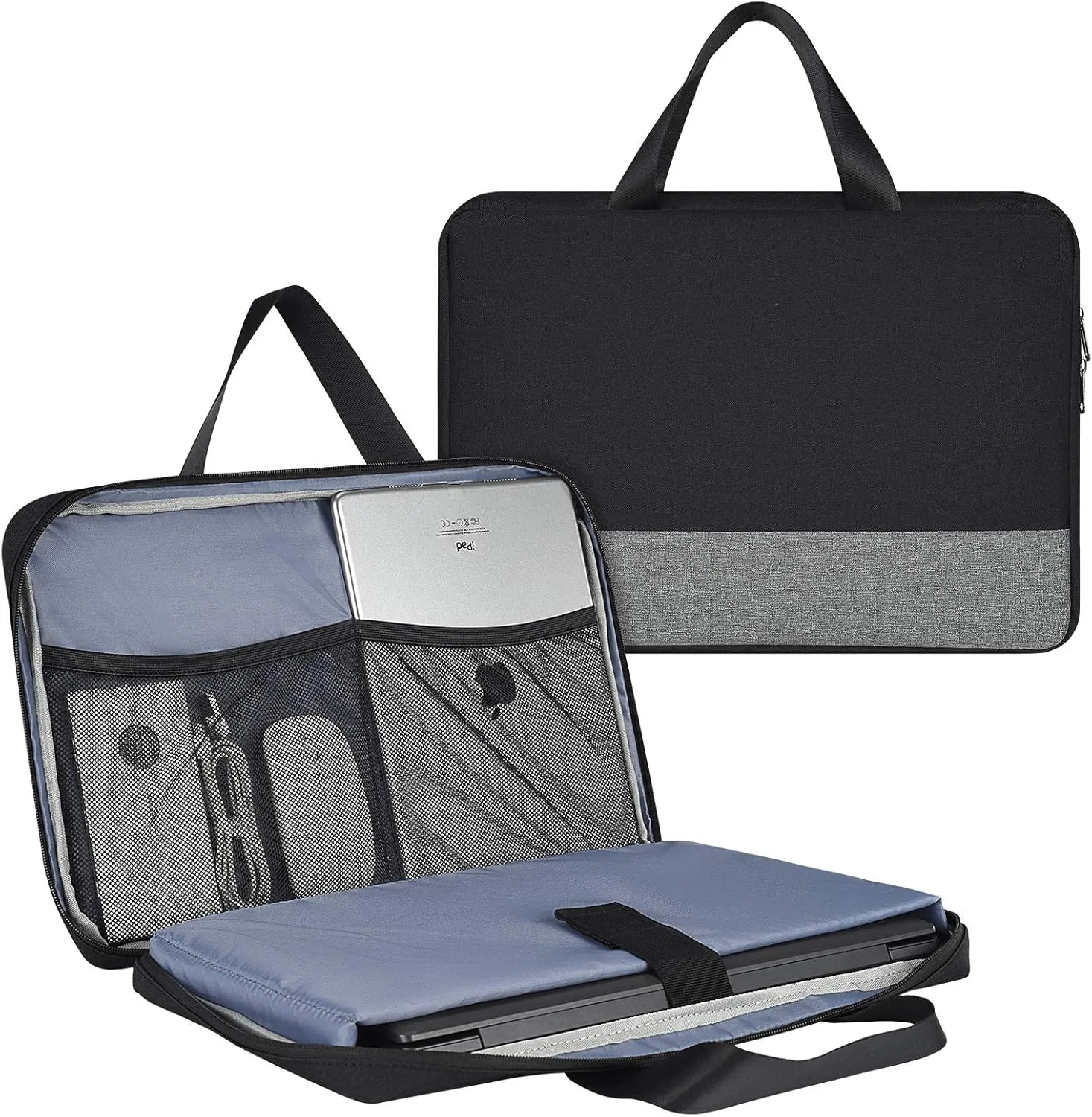 17.3 Inch Laptop Bag, Men Women Business Briefcase with Organizer for HP Envy 17/Pavilion 17/OMEN 17, Dell G3 G7 17.3/Inspiron 17, Acer Aspire 17, Lenovo Ideapad 330 17, MSI GS75 GF75 17.3 Case,Black
