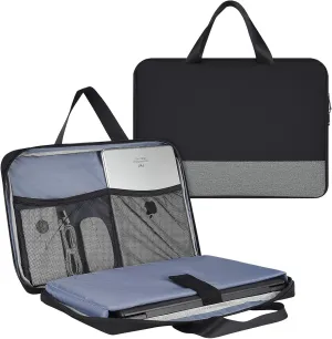 17.3 Inch Laptop Bag, Men Women Business Briefcase with Organizer for HP Envy 17/Pavilion 17/OMEN 17, Dell G3 G7 17.3/Inspiron 17, Acer Aspire 17, Lenovo Ideapad 330 17, MSI GS75 GF75 17.3 Case,Black