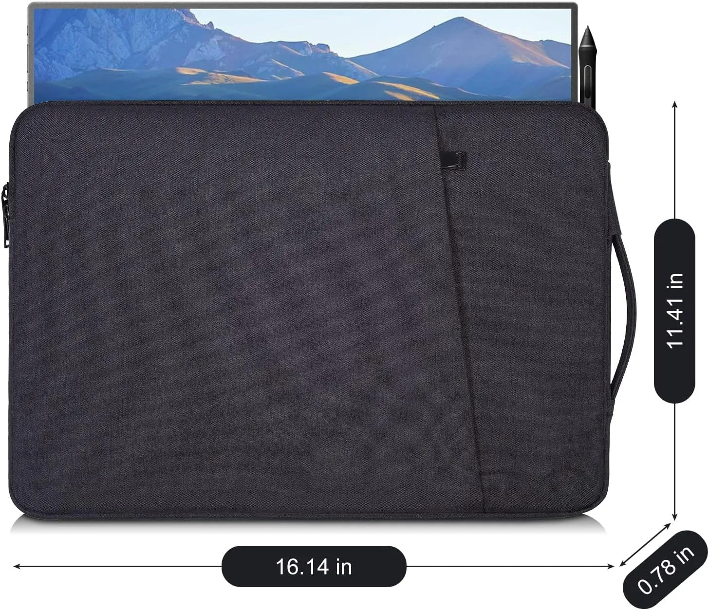 17.3 Inch Portable Monitor Carrying Bag Sleeve for EVICIV ZSCMALLS ASUS Acer Bimawen Feiasia CUIUIC Cocopar MAGICRAVEN NexiGo,16.14 x 11.41 Computer Laptop Gaming Monitor Travel Case