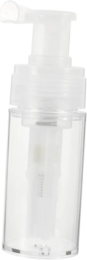 1Pc Portable Refillable Spray Bottle Hairdressing Tool for Powder Travel Dispenser Compact Design for Daily Use Transparent Pet Container