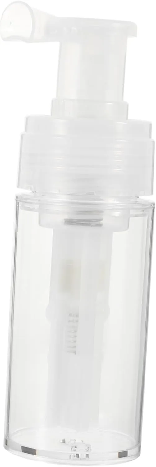 1Pc Portable Refillable Spray Bottle Hairdressing Tool for Powder Travel Dispenser Compact Design for Daily Use Transparent Pet Container