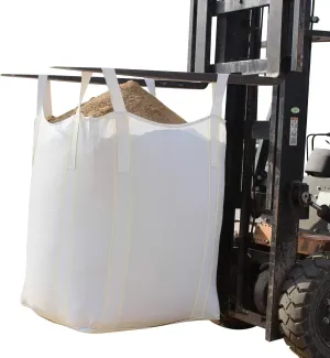 2 Pack FIBC Bulk Bag, Ton Bag, 35"L x 35"W x 43"H, 2200lbs SWL, Duffle Top Flat Bottom Heavy Duty Bulk Bag for Industry Agriculture