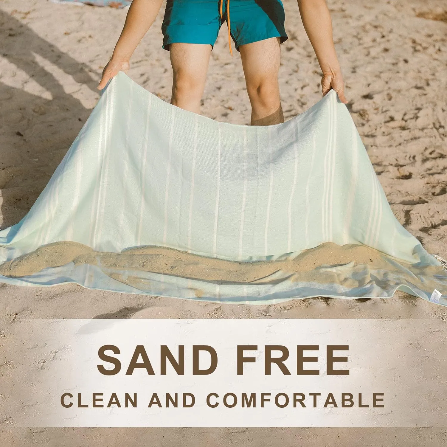 2 Packs Cotton Turkish Beach Towels Sand Free Quick Dry Oversized Extra Large Xl Big Adult Travel Vacation Essentials Bathroom Pool Swim Towel Cruise Accessories Must Haves Clearance Stuff Necessities