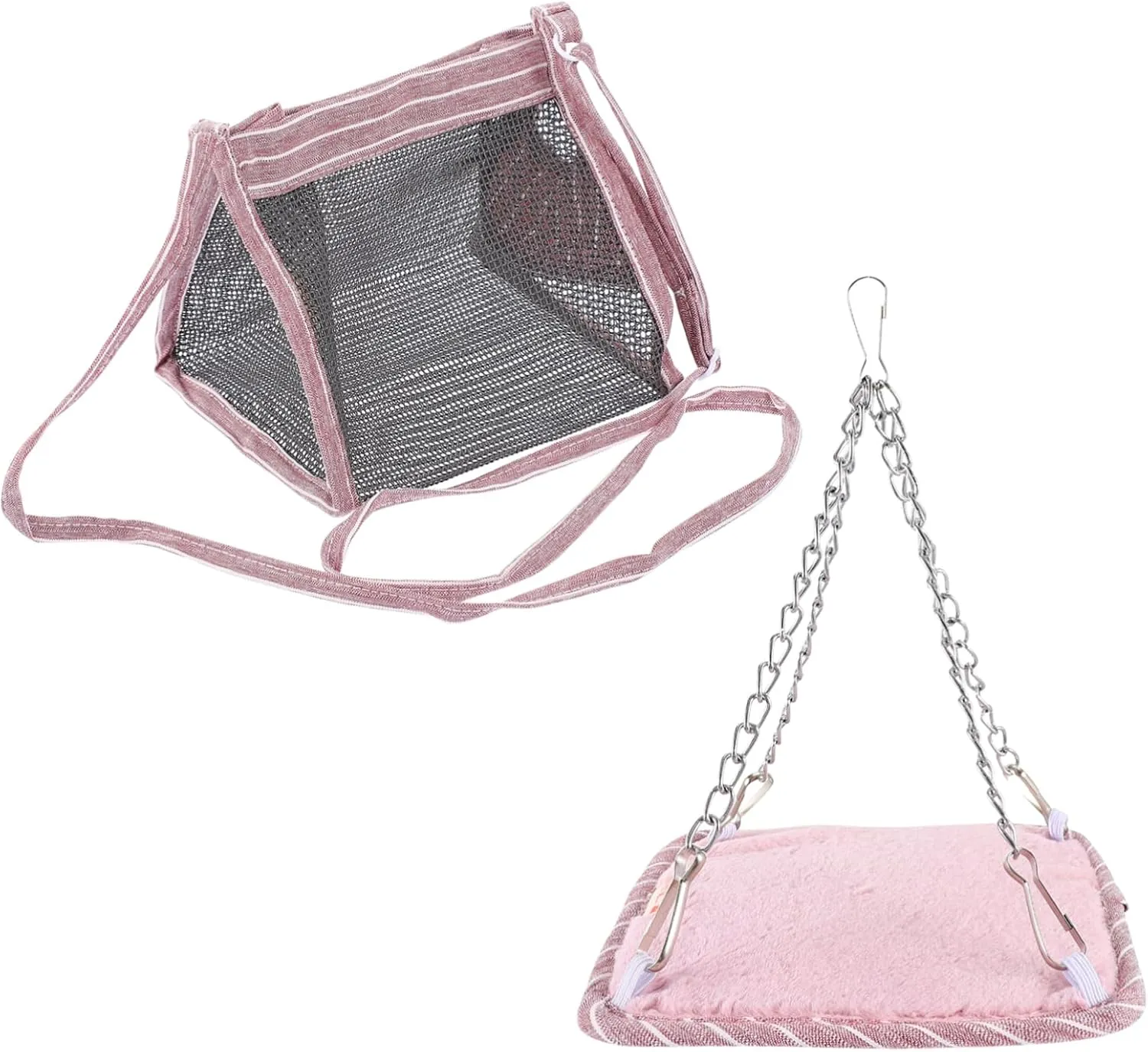 2-Piece Pet Carrier Bag for Travel Guinea Pig Hamster Chinchilla Squirrel and More Breathable and Comfortable Hammock Design for Outdoor Adventures