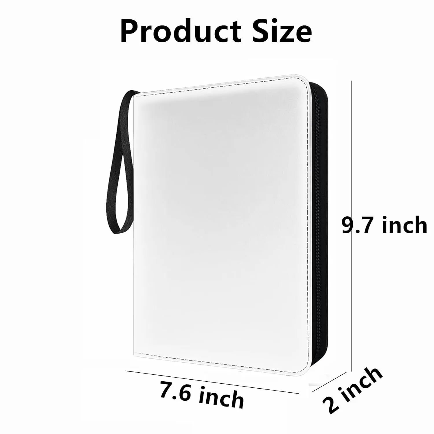 300 Slots Game Card Holder Binder for Animal Crossing ACNH Mini Cards & Amiibo Storage Organizer with Sleeves Compatible Switch, PS Vita, SD Memory Cards, Portable Card Album Book (White)
