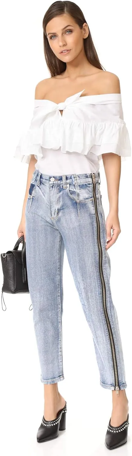 3.1 Phillip Lim Zippered Denim Pant