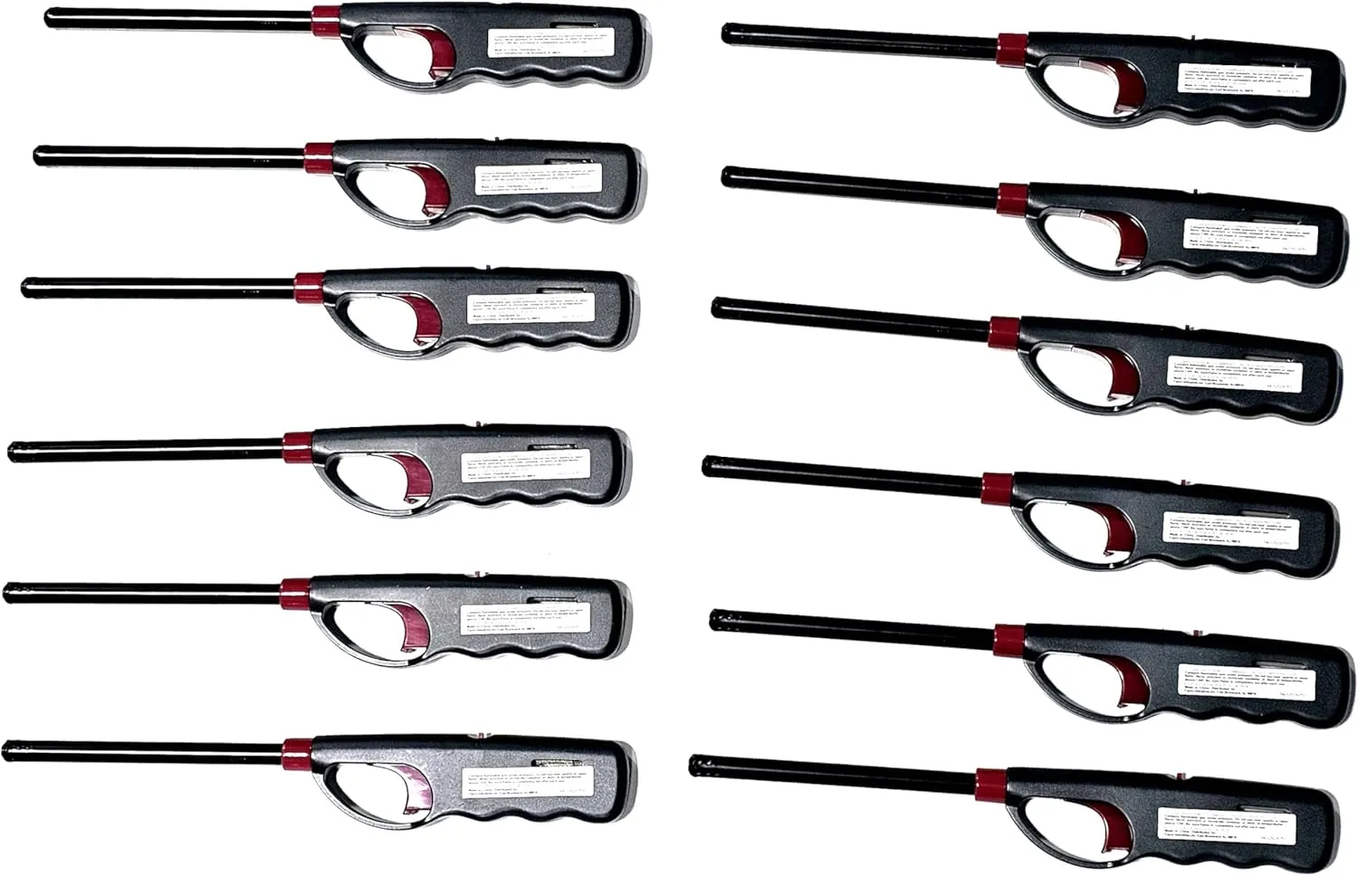 36-Pack BBQ Grill Lighter Casings Refillable Butane Gas Candle Fireplace Kitchen Stove Long