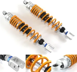 365mm /14.3" Universal Shock Absorber Rear Suspension Universal for Daelim XQ250, Motorcycle Replacement Accessories Gold 1 Pair