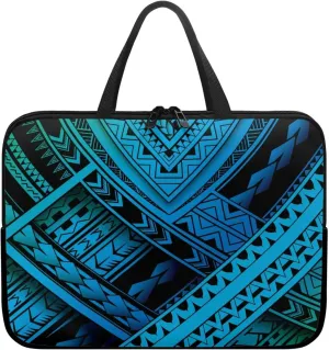 3D Blue Marshall Inland Portable Waterproof Computer Bag, Lightweight Laptop Tote, Shockproof Protective Computer Bag for Women Men