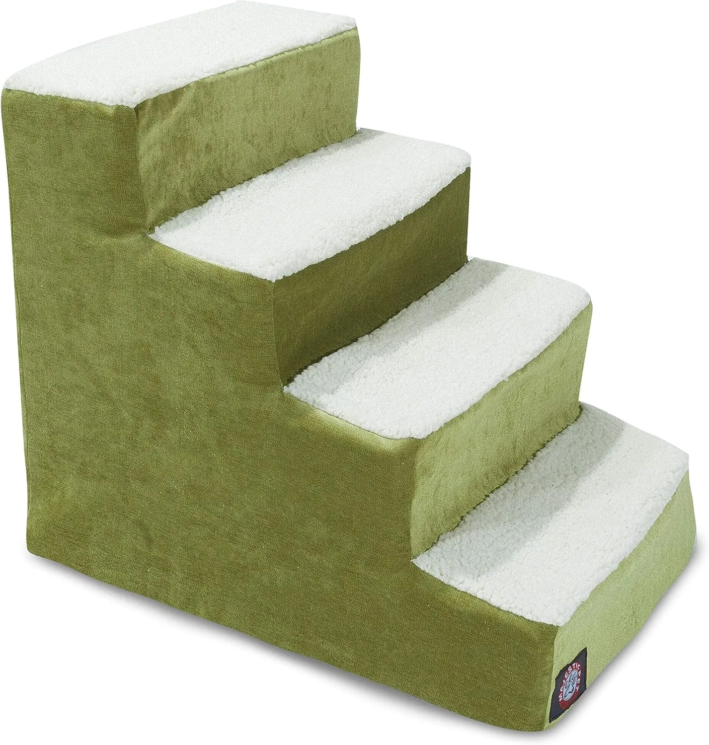 4 Step Portable Pet Stairs By Majestic Pet Products Villa Vintage Steps for Cats and Dogs Grey