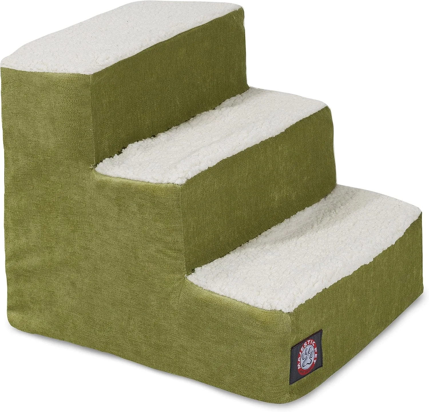 4 Step Portable Pet Stairs By Majestic Pet Products Villa Vintage Steps for Cats and Dogs Grey