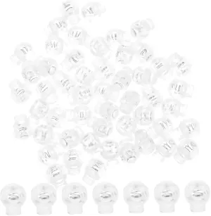 50Pcs Durable Spring Cord Locks for Drawstrings Elastic Cords and Lanyards Practical Replacement Stoppers for Clothing Bags Sportswear and Projects
