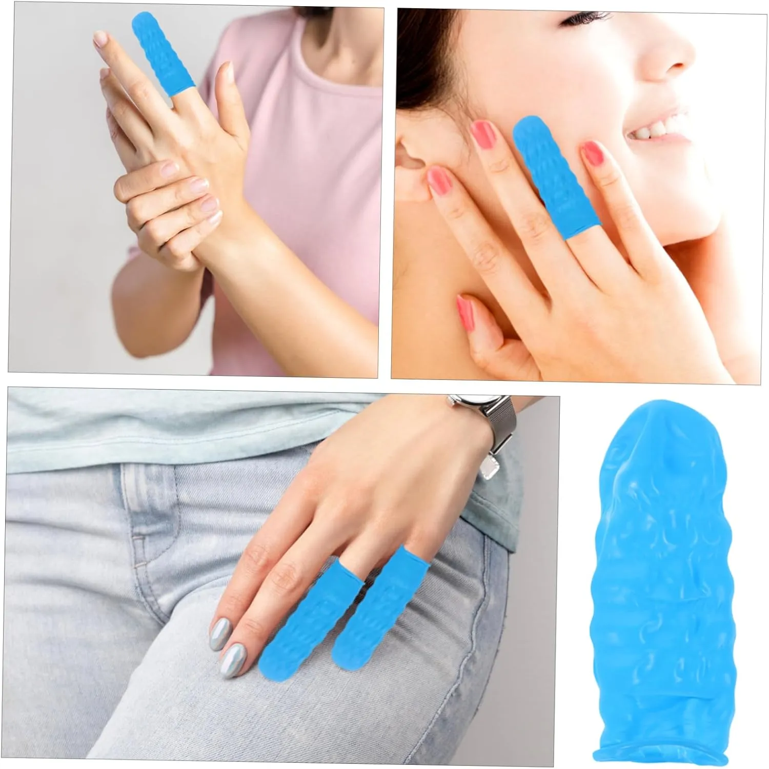 5sets Finger Protective Tool Finger Coats Garden Joint Protection Covers Sleeve 100pcs*5