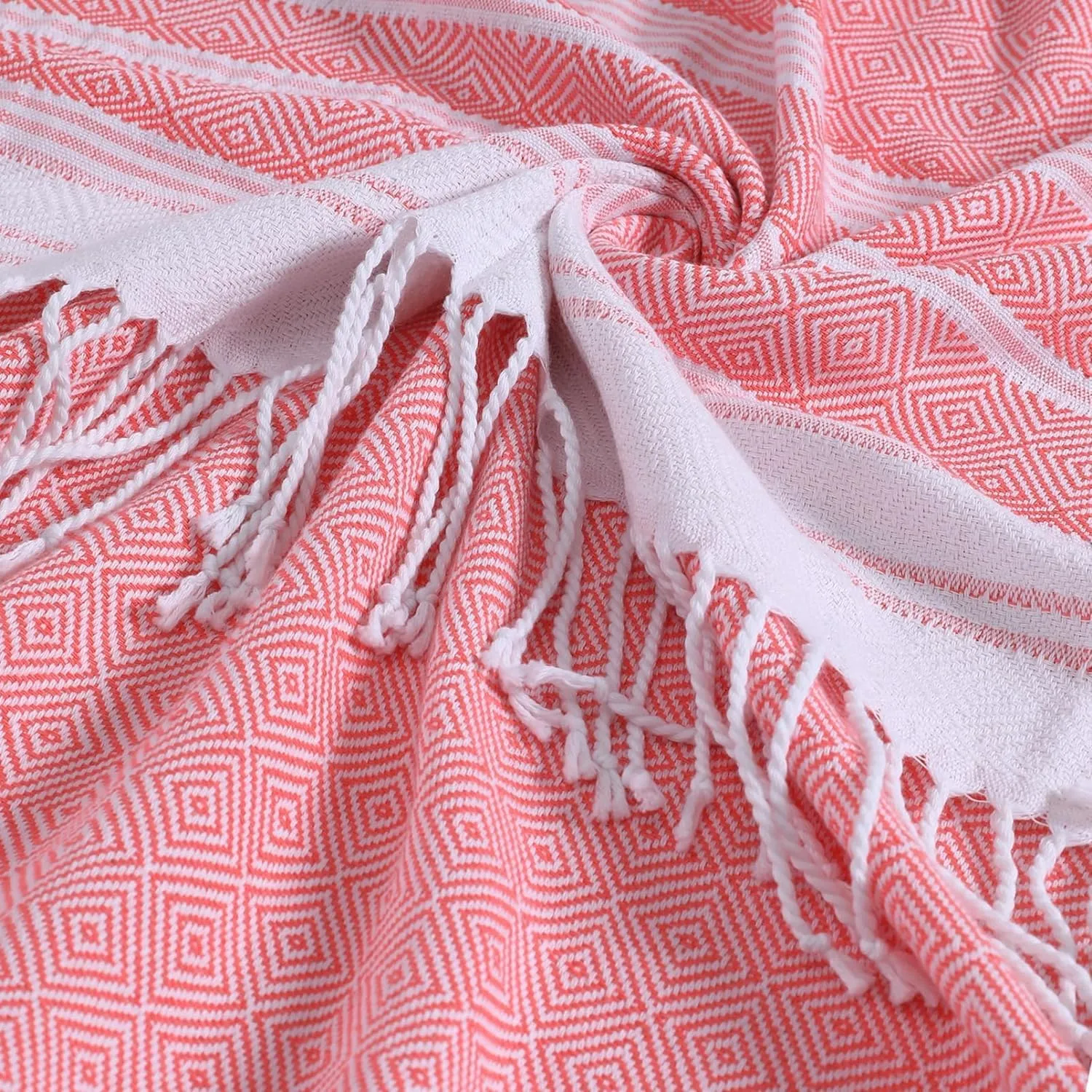 6 Packs Oversized Turkish Beach Towels Set Bulk 74"x38" Extra Large Sand Free Quick Dry Absorbent Swim Bath Camping Pool Towel Travel Blanket Adult Essentials Cruise Accessories Vacation Stuff