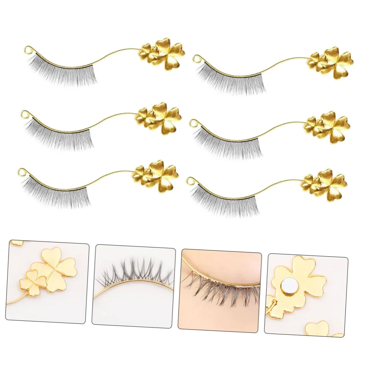 6pairs Eyelash Display Board Magnetic Stand for Eyelash Extensions Premium Salon Supply for Easy Application and Selection of False Lashes Resistant and Convenient Tool