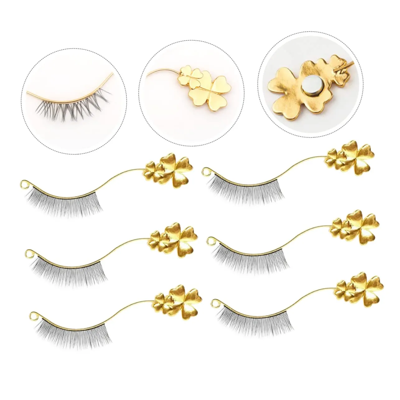 6pairs Eyelash Display Board Magnetic Stand for Eyelash Extensions Premium Salon Supply for Easy Application and Selection of False Lashes Resistant and Convenient Tool