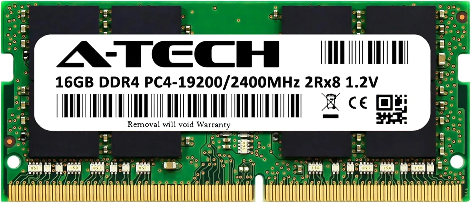A-Tech 16GB RAM for Lenovo IdeaPad 3/3i Laptop | DDR4 2400MHz PC4-19200 SODIMM 2Rx8 1.2V 260-Pin Non-ECC SO-DIMM Memory Upgrade