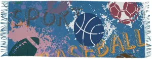 Acpiggto Winter Scarf Warm Shawl Navy Cute Basketball Sports Football Volleyball Faux Cashmere Wool Scarves