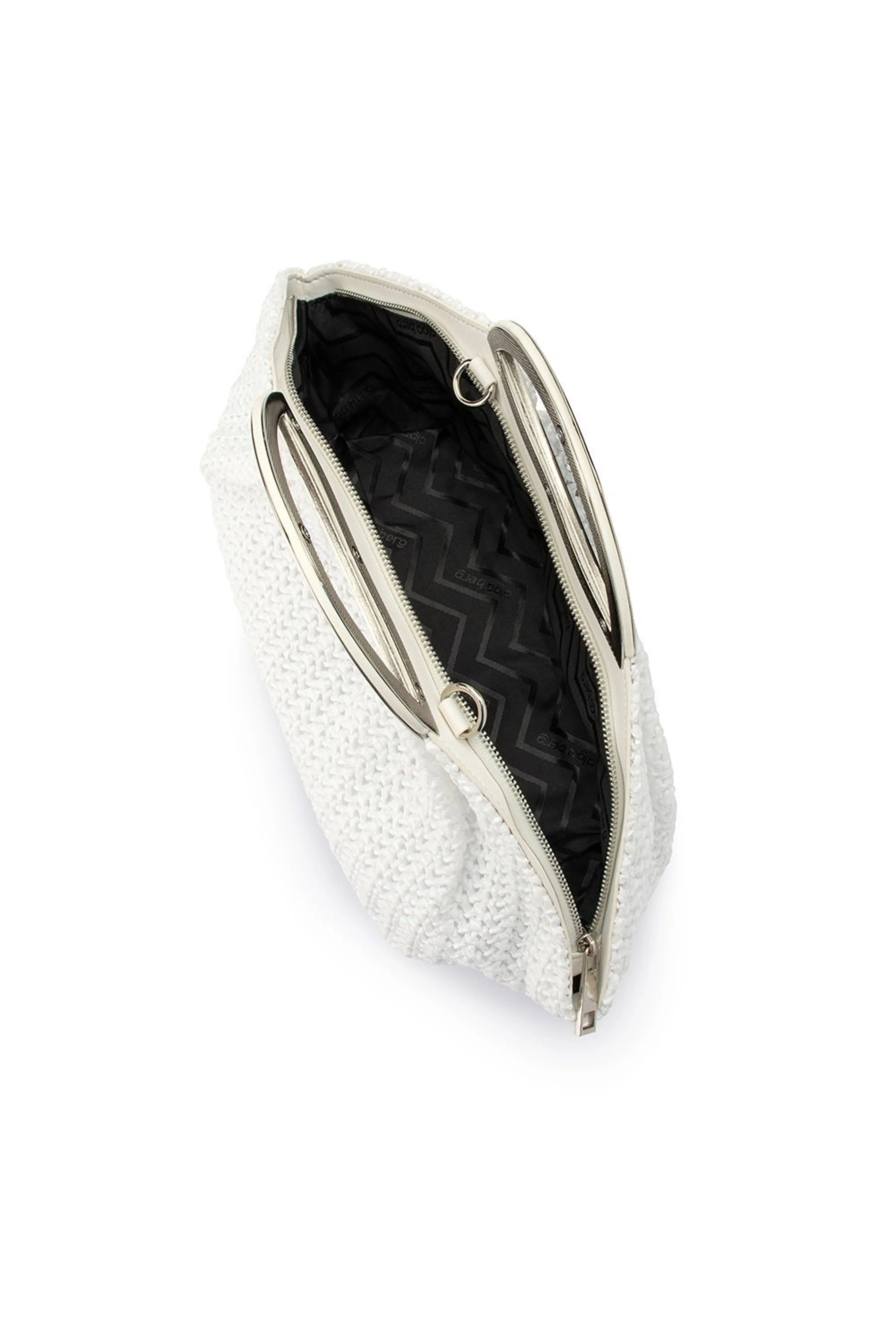 Adriana Woven Handle Bag - White
