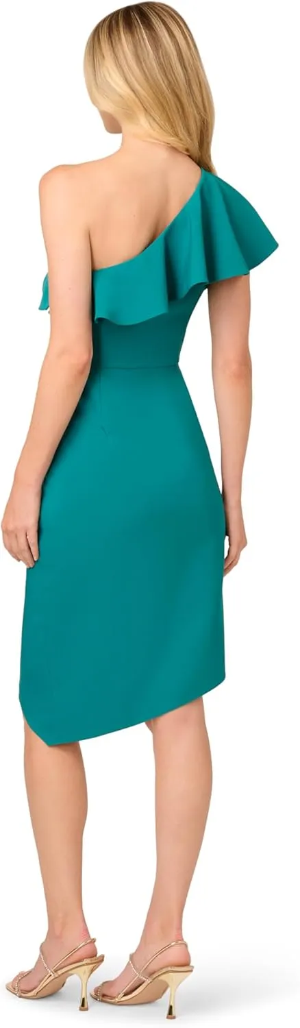 Adrianna Papell Women's Stretch Crepe Short Dress