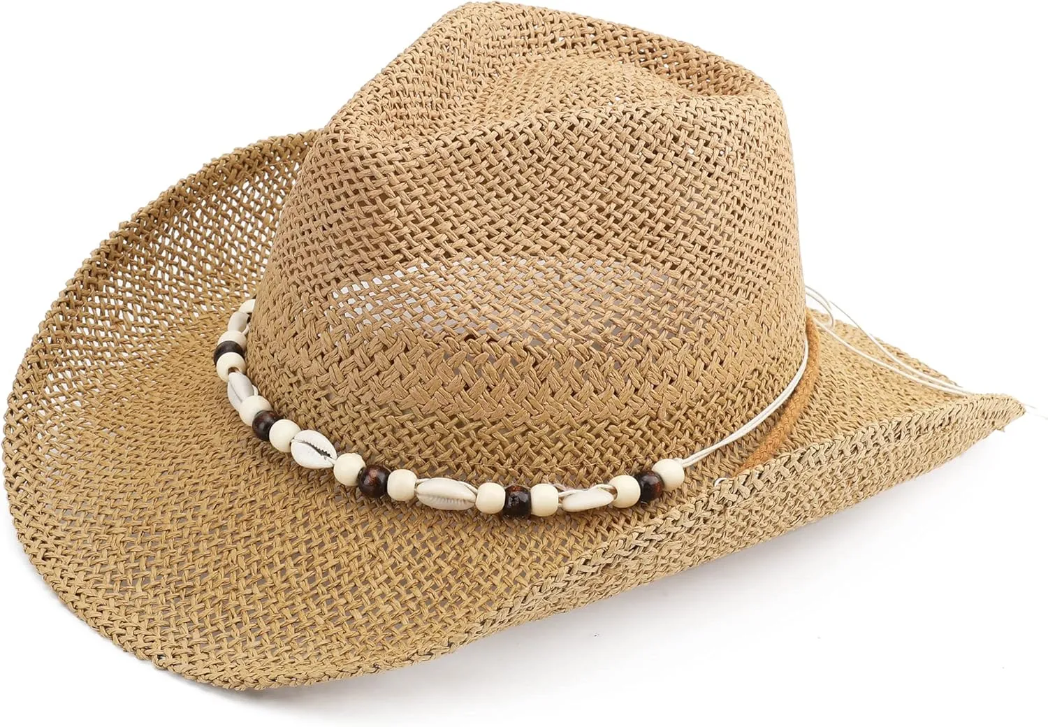 Adult Sun Straw Women Men Cowgirl Western Cowboy Hat Colored