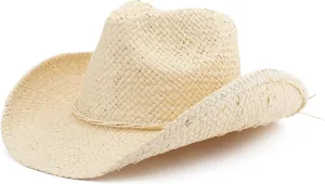 Adult Sun Straw Women Men Cowgirl Western Cowboy Hat Colored