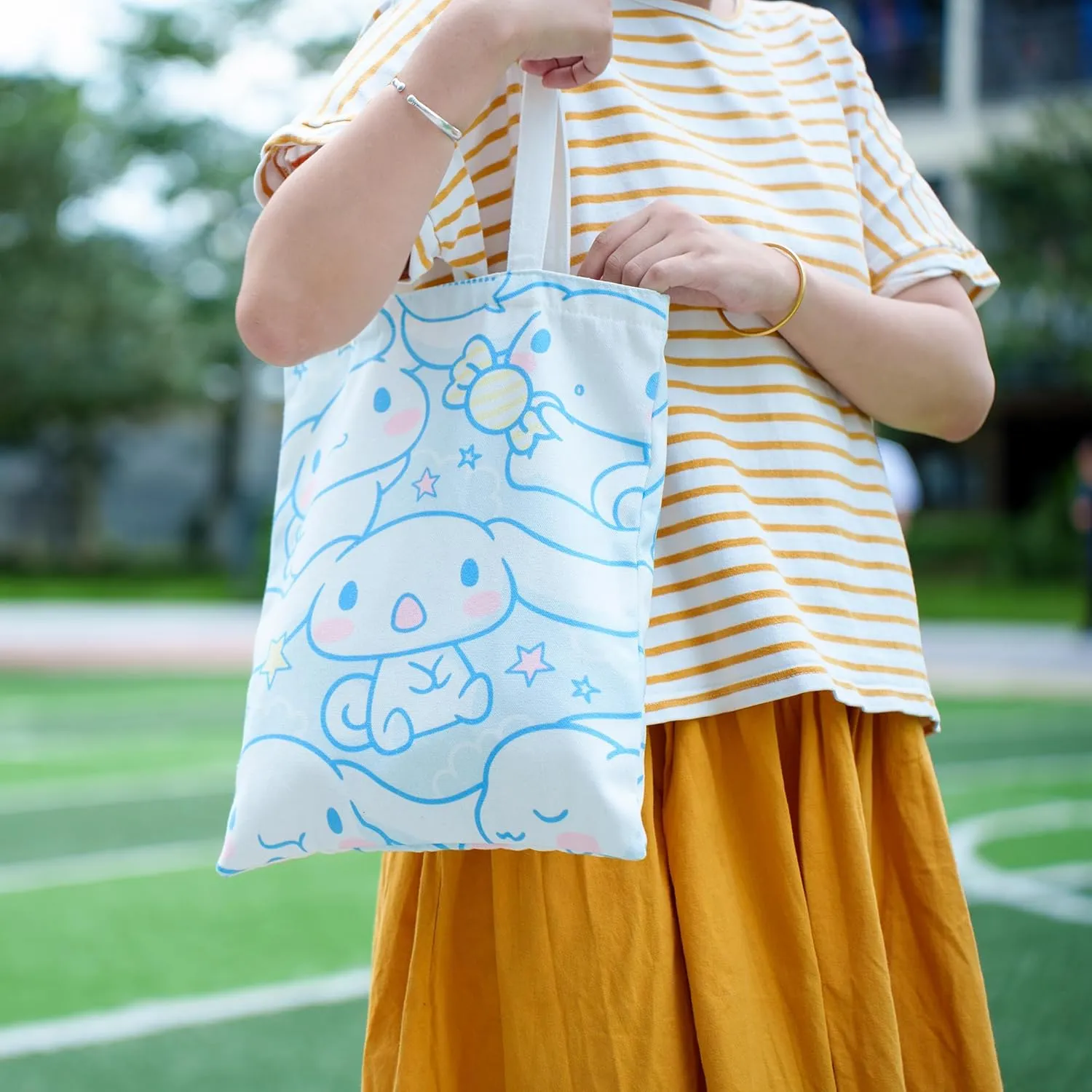 Aesthetic Canvas Tote Bag Cute Reusable Cotton Cloth Crossbody Bag Handbag Work Shopping Gym Kitchen