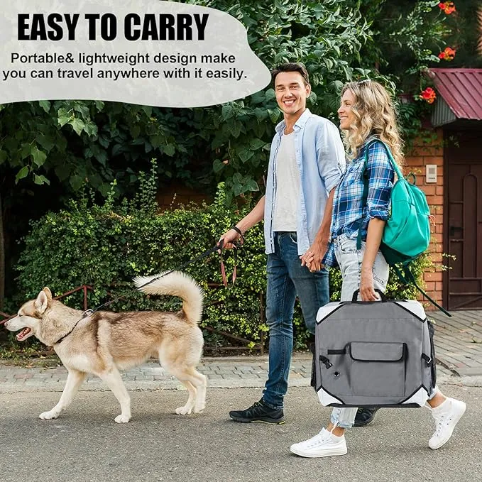 AlfaTok - Portable Foldable Pet Dog Puppy Cat Soft Dog Cat Crate