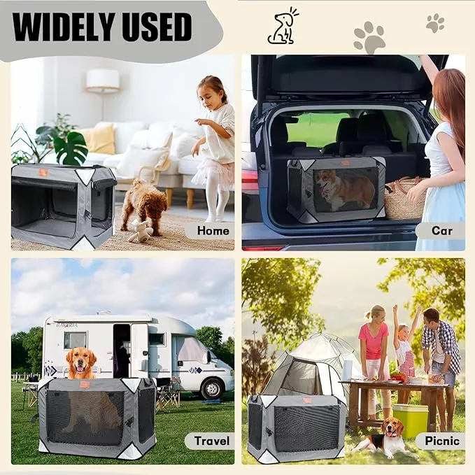 AlfaTok - Portable Foldable Pet Dog Puppy Cat Soft Dog Cat Crate