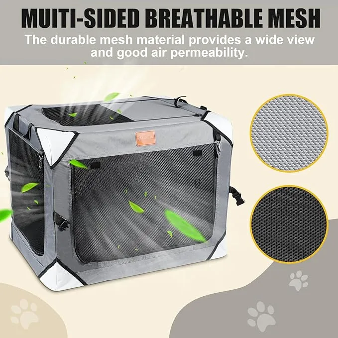 AlfaTok - Portable Foldable Pet Dog Puppy Cat Soft Dog Cat Crate
