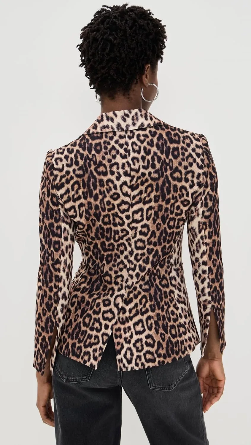 alice   olivia Women's Macey Fitted Notch Collar Blazer