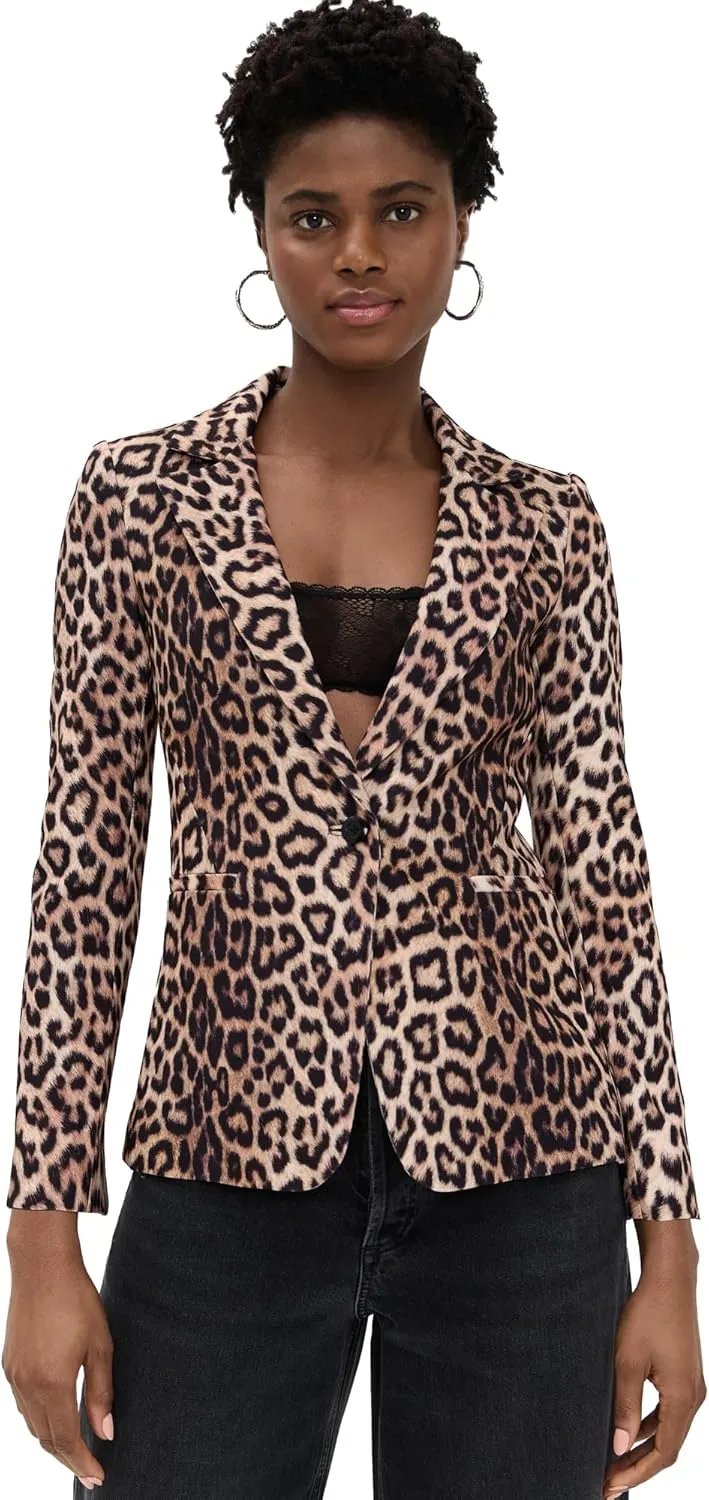 alice   olivia Women's Macey Fitted Notch Collar Blazer