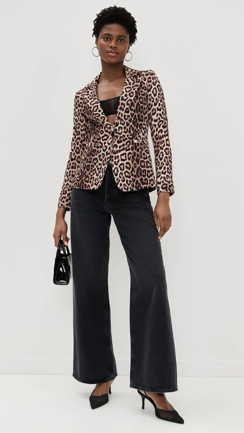 alice   olivia Women's Macey Fitted Notch Collar Blazer