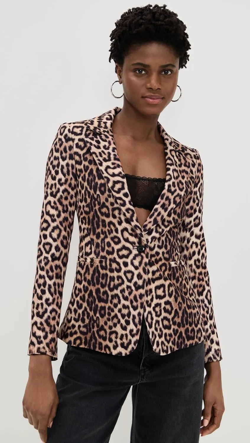 alice   olivia Women's Macey Fitted Notch Collar Blazer