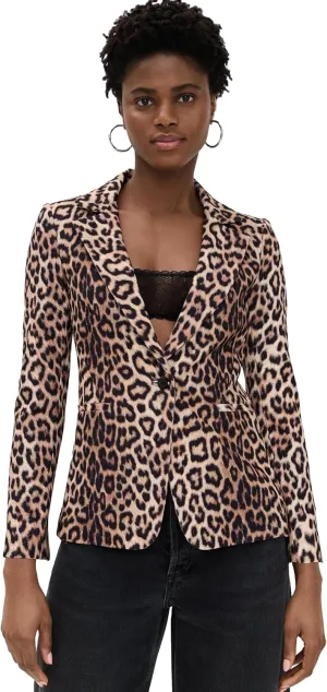 alice   olivia Women's Macey Fitted Notch Collar Blazer