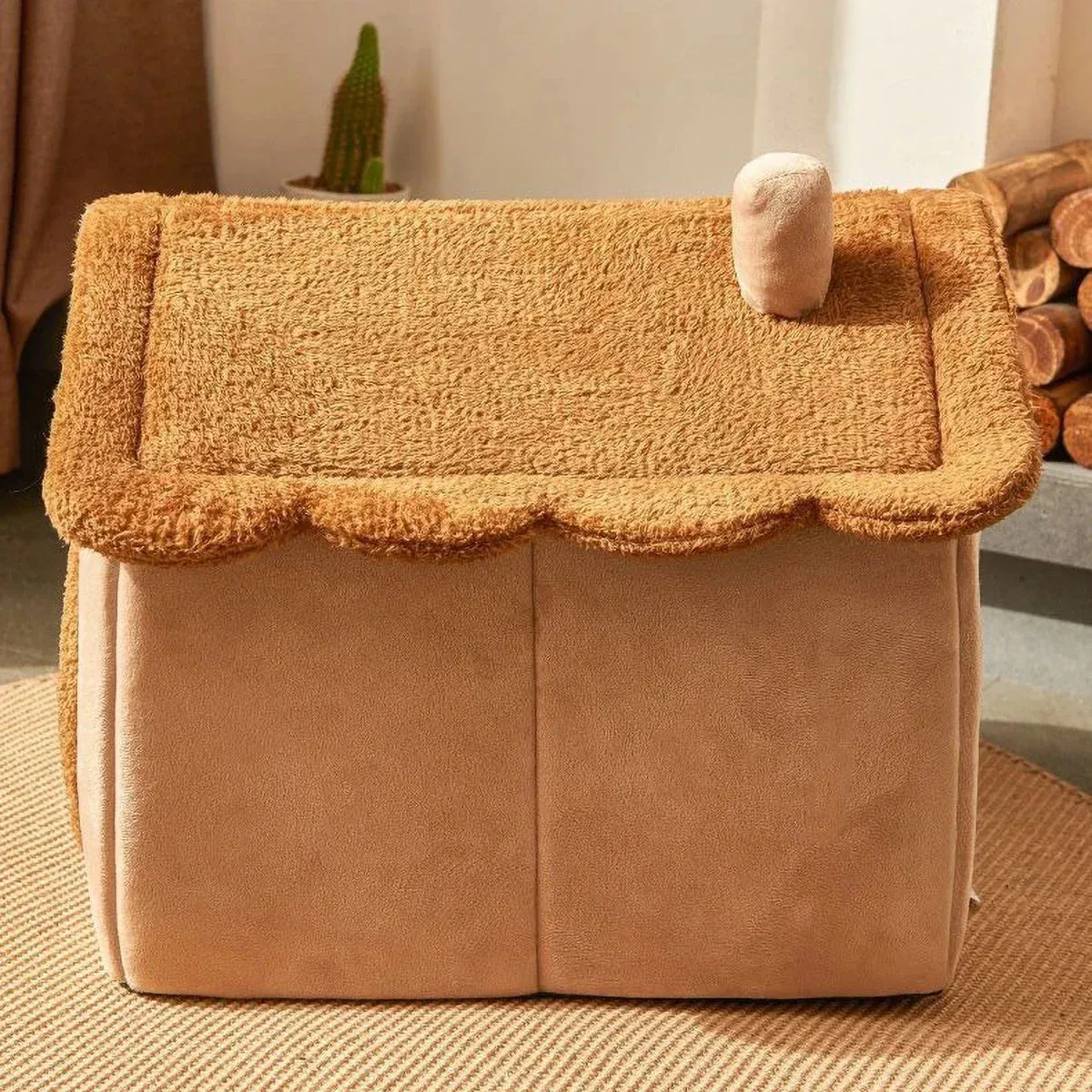 All Seasons Indoor Soft Cushion Pet Bed – Comfortable & Warm Dog/Cat Bed for Year-Round Comfort
