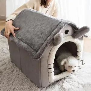 All Seasons Indoor Soft Cushion Pet Bed – Comfortable & Warm Dog/Cat Bed for Year-Round Comfort