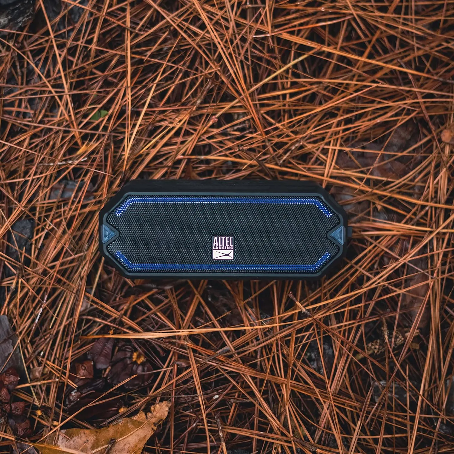 Altec Lansing - HydraBlast Wireless Portable Bluetooth Speaker, IP67 Waterproof for Parties, USB C Rechargeable Outdoor Speakers with Built in Phone Charger and LED Lights, 20 Hour Playtime