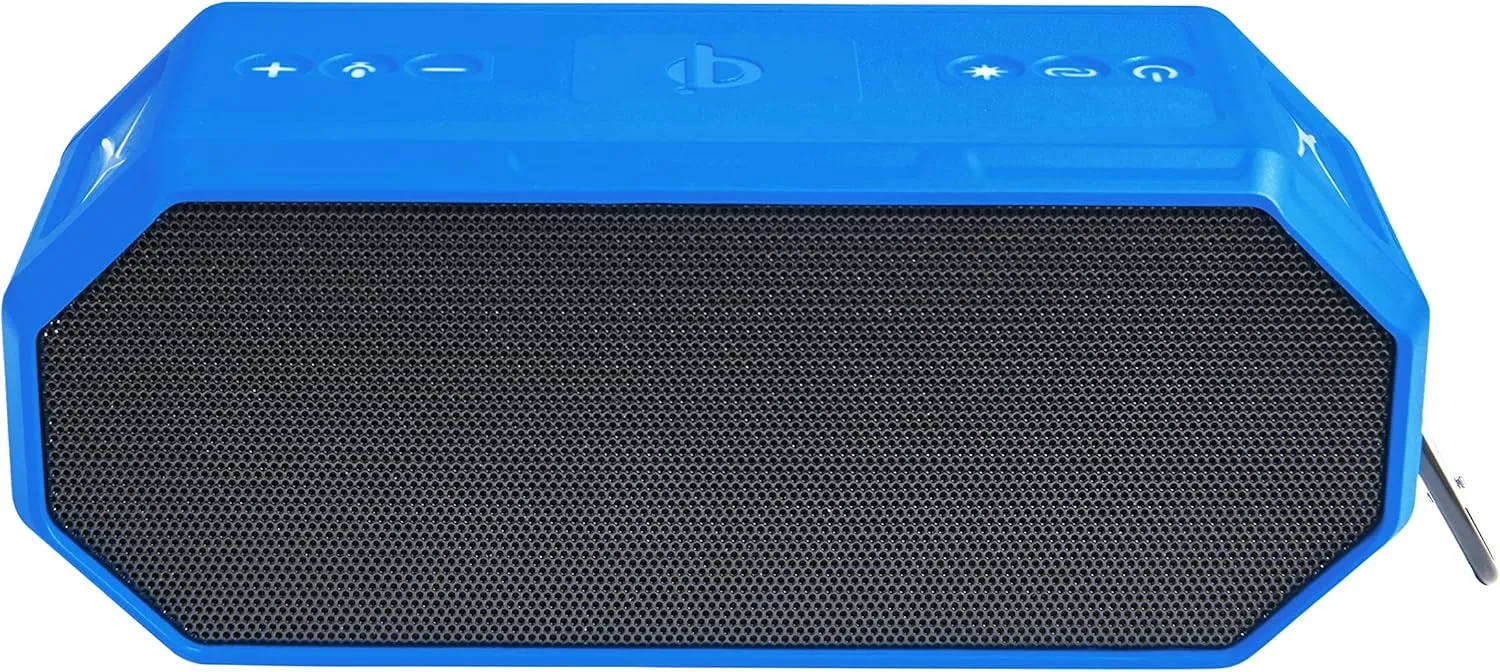 Altec Lansing - HydraBlast Wireless Portable Bluetooth Speaker, IP67 Waterproof for Parties, USB C Rechargeable Outdoor Speakers with Built in Phone Charger and LED Lights, 20 Hour Playtime