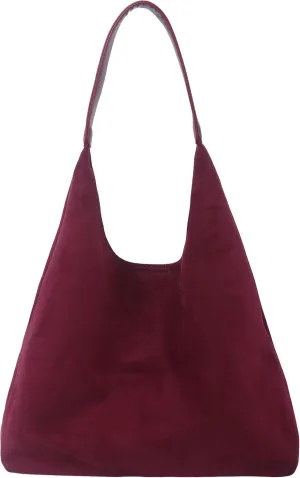 ALUWU Suede Bags for Women 2024 Retro Faux Suede Handbag Slouchy Hobo Bag Fall Purse