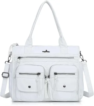 Angelkiss Purses and Handbag for Women Soft Leather Hobo Bags Satchel Shoulder Bags Ladies Tote Crossbody Bag