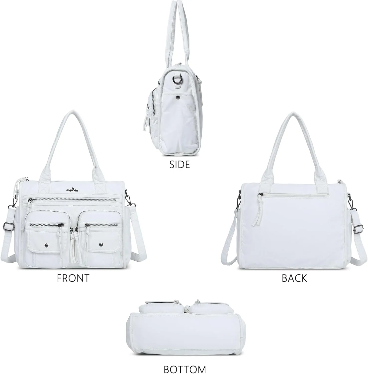 Angelkiss Purses and Handbag for Women Soft Leather Hobo Bags Satchel Shoulder Bags Ladies Tote Crossbody Bag