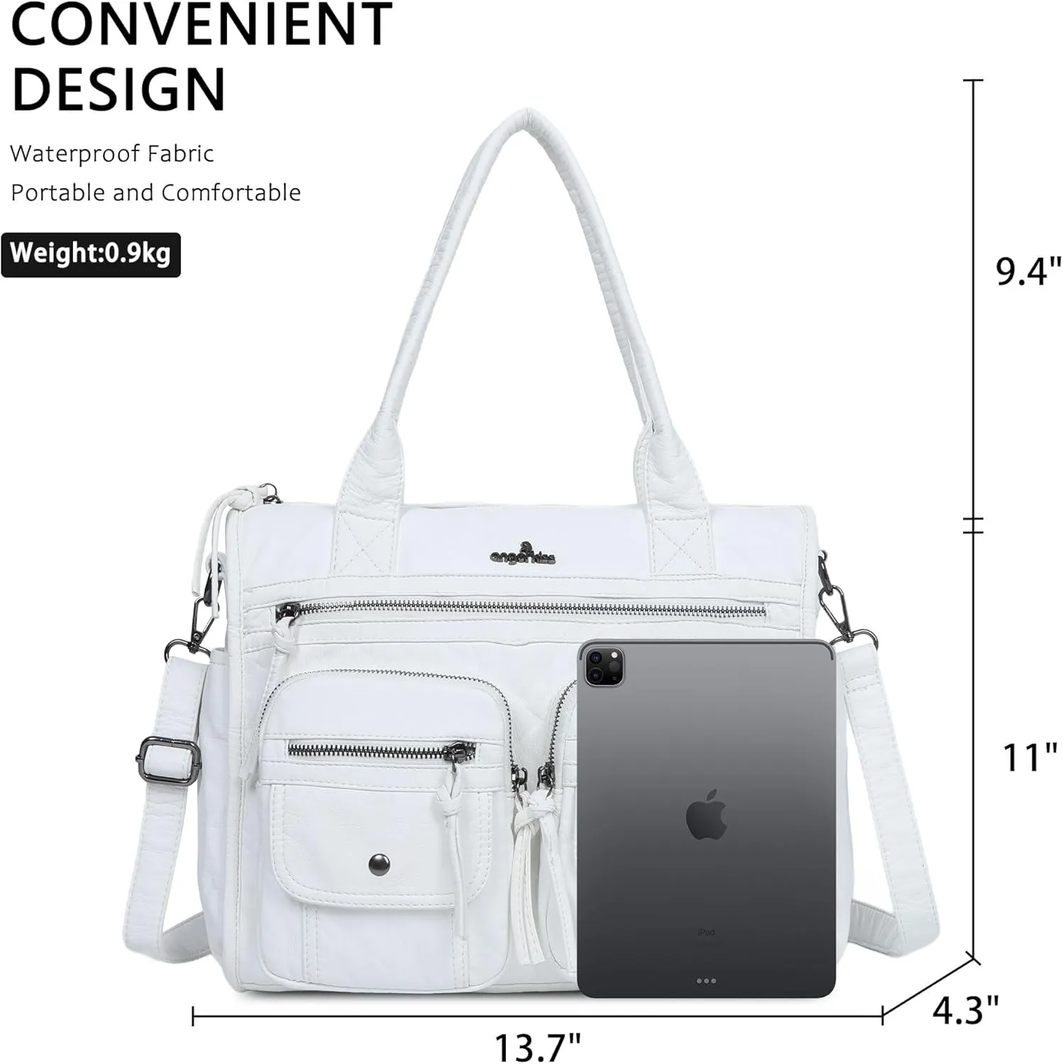 Angelkiss Purses and Handbag for Women Soft Leather Hobo Bags Satchel Shoulder Bags Ladies Tote Crossbody Bag