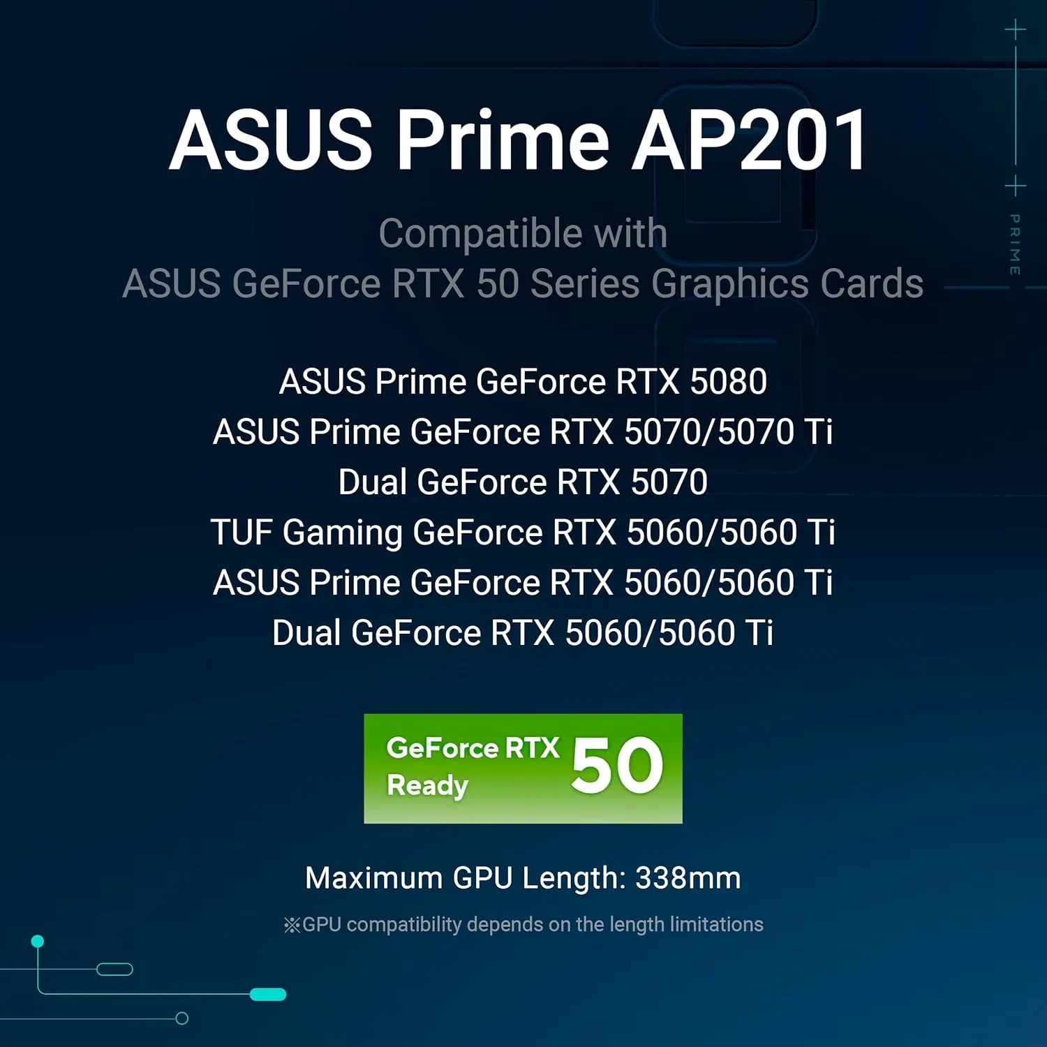 ASUS Prime AP201 33-Liter MicroATX Black case with Tool-Free Side Panels and a Quasi-Filter mesh, with Support for 360 mm Coolers, Graphics Cards up to 338 mm Long, and Standard ATX PSUs